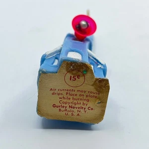 1950s Gurley Novelty Candle Blue Church Steeple and Bell SC8 - Bild 1 von 5