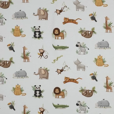 Baumwolljersey Jersey Stoff 0,25m Meterware Kinderstoff zum Nähen JB037 Tiere - Bild 1 von 4