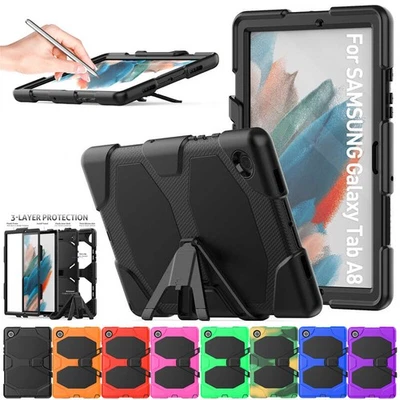 Ударопрочный тяжелый чехол-стойка для планшета Samsung Galaxy Tab A7 A8 S4 S6 - Изображение 1 из 4
