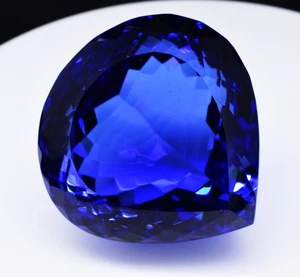 Natural Swiss Blue Topaz Pear 720.35 CERTIFIED Flawless Loose Gemstone - Picture 1 of 6