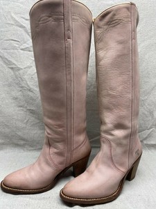 pink frye boots