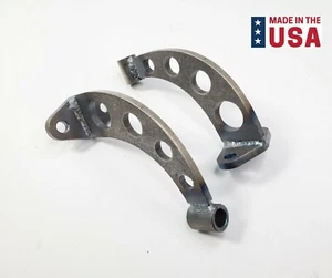 Pair (2) Drilled Headlight Stands Mounts For Hot Rods (Custom Steel Frame Mount) - Picture 1 of 6