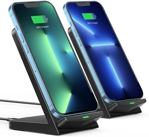 🔥GIZNCHA PA234A Wireless Charger (2 Pack), 15W Fast Wireless Charging Stand🔥 - Picture 1 of 7