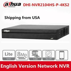 NVR2104HS-P-4KS2 4CH 4PoE Network Video Recorder 1U 4K H.265 Support IPC UPnP