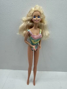 Bath Time Fun Barbie Doll Colorful Swimsuit Earrings And Ring Kids Toy - Picture 1 of 7