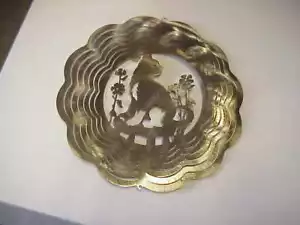 Girador de viento colgante de metal de 12" color bronce gato-12 bronce - Imagen 1 de 1