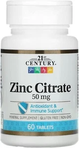 Healthcare Zinc Citrate Tablets 50Mg, 60 Count - Picture 1 of 3