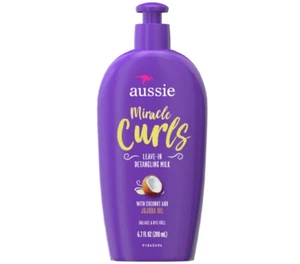 Leche desenredante Aussie Miracle Curls sin enjuague - Imagen 1 de 1