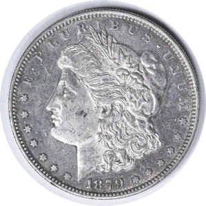 1879-S Common VAM Morgan Silver Dollar Reverse of 1878 AU Uncertified #919 - Picture 1 of 2