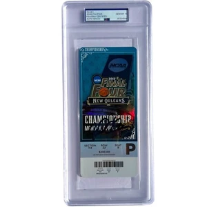 JOHN CALIPARI SIGNED 2012 CHAMPIONSHIP BASKETBALL TICKET KENTUCKY AUTO PSA/DNA - Picture 1 of 2