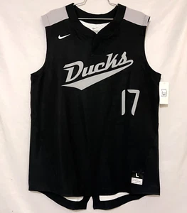 NWT NIKE Vapor Elite Oregon Ducks Mens Large Sleeveless Baseball Jersey 818547 - Picture 1 of 7
