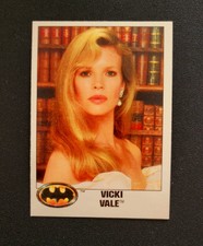 TOPPS BATMAN (1989 Series 1) #6 "VICKI VALE" Movie Trading Card, New/Sharp!