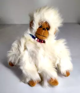 Vintage TY Monkey Tango Plush 1994 Classic White Brown Stuffed Animal - Picture 1 of 5