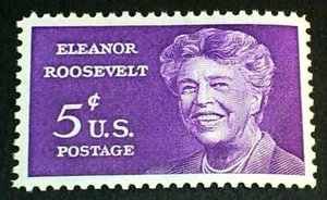 U.S. Scott 1236- Eleanor Roosevelt, First Lady- MNH OG F-VF 5c 1963 - Picture 1 of 1