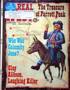 REAL WEST MAGAZINE, TREASURE OF PARROTT PEAK/CALAMITY JANE/CLAY ALLISON 1974 - Picture 1 of 8