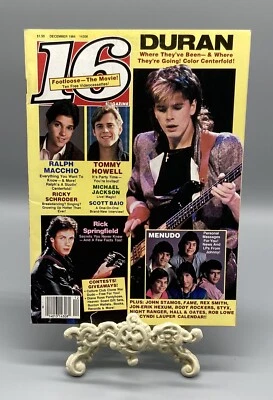16 Teen Magazine December 1984 Macchio, Lauper, Jackson, Hall, Sheen, Lowe - Image 1 of 4
