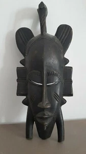 African Mask SENOUFO cote d'ivoire art africain Arte africano Tribal afrikanisch - Foto 1 di 11