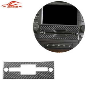 Carbon Fiber Center Console CD Panel Cover Interior Trim For Cadillac CTS 03-07 - Imagen 1 de 13