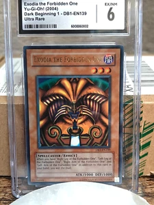 Yu-Gi-Oh EXODIA THE FORBIDDEN ONE DB1-EN139 - Ultra Rare CGC Graded 6 - Picture 1 of 2