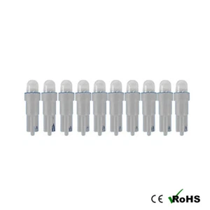 10 x 24v 508 T5 LED DASHBOARD UPGRADE BULB WHITE T5 74 CAPLESS 5MM - Picture 1 of 2