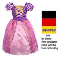 C24 - Rapunzel Kinder Kostüm Mädchen Prinzessinen Kleid Rosa Lila Pink Karneval