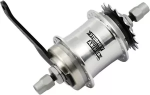 1 Gang Singlespeednabe STURMEY ARCHER S1 silber 36 Loch mit Anbauteilen - Bild 1 von 1