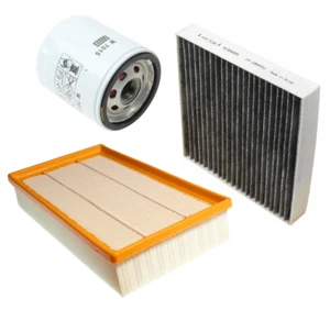 Air Filter Oil Filter AC Cabin Filter Carbon for Jaguar XF 2.0L 2013-2017 - Picture 1 of 1