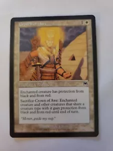 MTG Magic The Gathering Card Crown of Awe Enchant Creature White Onslaught 2002 - Picture 1 of 2