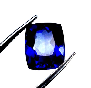 AAA+ Quality Cushion Cut  Beautiful Gemstone Natural Tanzanite 9 Ct Best Offer - Picture 1 of 6
