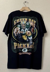 NFL, T-Shirt Green Bay Packers "Grind It Out", Nero, Logo Team Apparel, M - Foto 1 di 2