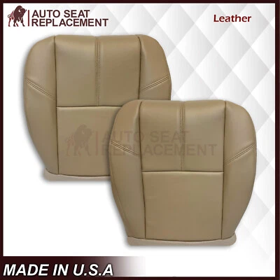 Chevy Tahoe Suburban Yukon 2009 2010 2011 2012 2013 2014 cubierta de asiento de cuero tostado Foto 1 de 4