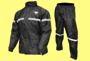 NELSON-RIGG Stormrider Rain Suit Black/Black Two Piece: 2XL #4063 AMZ36 - Picture 1 of 5