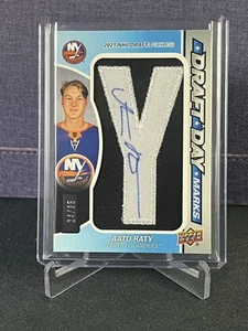 Aatu Raty 2022-23 SP Game Used Draft Day Marks Auto /35 #DDM-AR - Picture 1 of 2