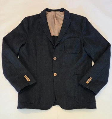 Chaqueta J Lindeberg Hopper Para Hombres 48 R Lana Lino Abrigo Deportivo Ligero Calce Ajustado  Foto 1 de 4