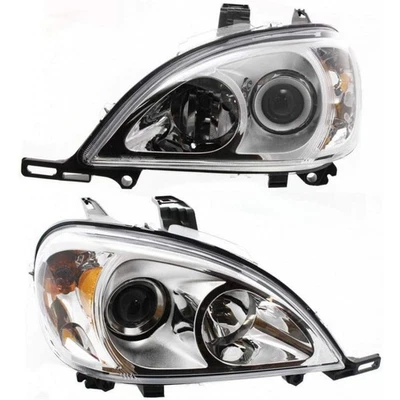 For 2002-2005 Mercedes-Benz ML320/ML350 Pair Headlights Driver & Passenger Side Foto 1 de 4