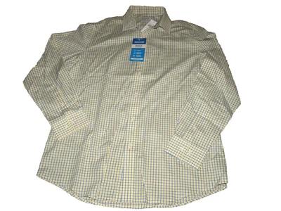 Haggar Premium Comfort No Wrinkle Men's LS Dress Shirt Size 16.5 34/35 NWT - Image 1 of 2