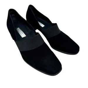 Munro American schwarze Wildleder Slipper Pumps eckige Zehenpartie Größe 8,5 - Bild 1 von 6