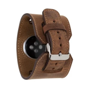 Skórzany pasek do zegarka do Apple Watch Series 10/9/ULTRA/SE/8-1 Pomysł na prezent - Zdjęcie 1 z 46