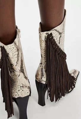 Jeffrey Campbell быстрый трек бахрома ботинки размер 8,5 $398 - Изображение 1 из 4