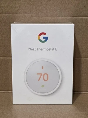 New Google Thermostat E Programmable Smart Thermostat White A0063 FACTORY SEALED - Image 1 of 4
