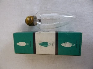 4 of Vintage BELL British Electric Lamps 60w E27 Plain Olive clear light bulb - Picture 1 of 3