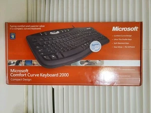 New Microsoft Comfort Curve 2000 B2L00002 Wired Keyboard - Photo 1/4