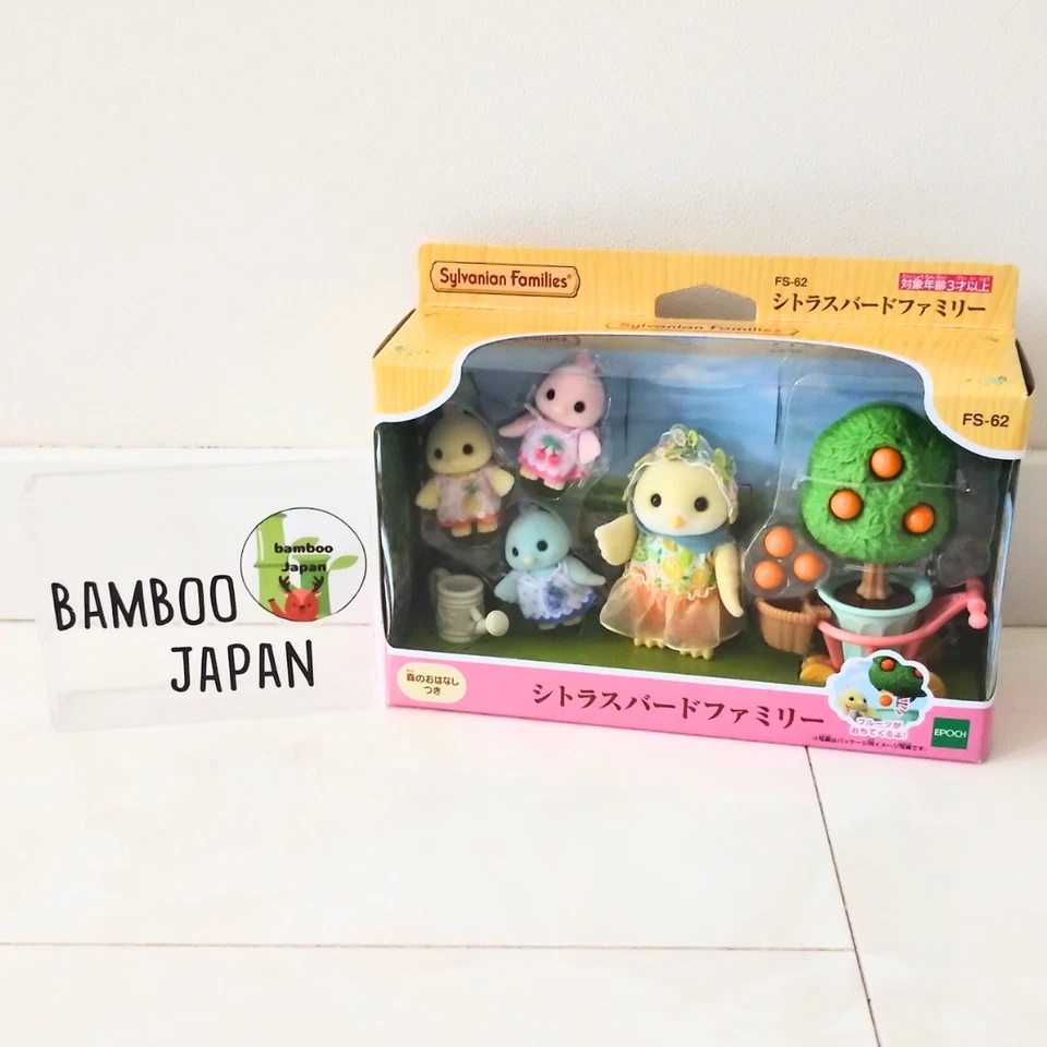 Sylvanian Families Citrus Bird Family FS-62 & Juice Shop Mi-94 Sets 2025