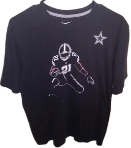 NFL Dallas Cowboys Ezekiel Elliott Para hombres Mediano Calce Regular Camisa Negra Por Nike - Imagen 1 de 2