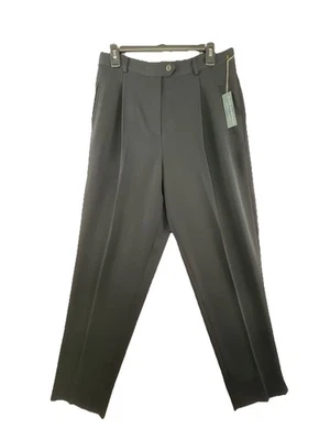 Alex Garfield Garfield & Marks Size 14 High Rise Trousers Pants Black USA Made - Image 1 of 4