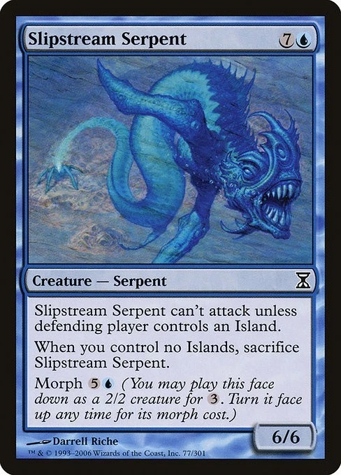 Slipstream Serpent 3x FOIL TSP MTG Time Spiral Common MINT blue - Image 1 of 1