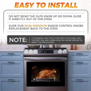 Juego de perillas serie W DG94-03500V para Samsung NE63T8751SS NE63T8711SS rangos - Imagen 1 de 8