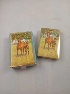 Vintage Congress Playing Cards Cel U Tone Finish Horse And Foal -NEU - Bild 1 von 2