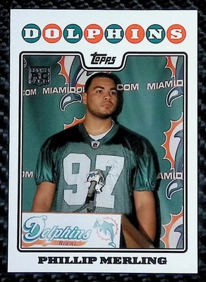 Phillip Merling - 2008 Topps #406 RC - Miami Dolphins - Image 1 of 2