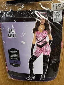 Bad Kitty Kostüm Erwachsene Größe Small 2-4 Halloween Cosplay  - Bild 1 von 2
